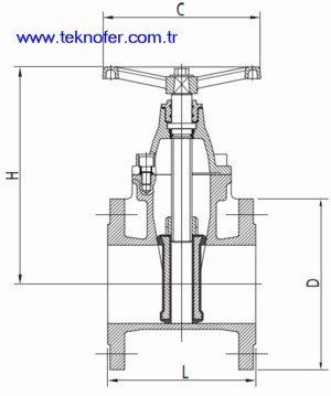 SFERO ELASTOMER Sitli Surgulu Vana teknik cizimi